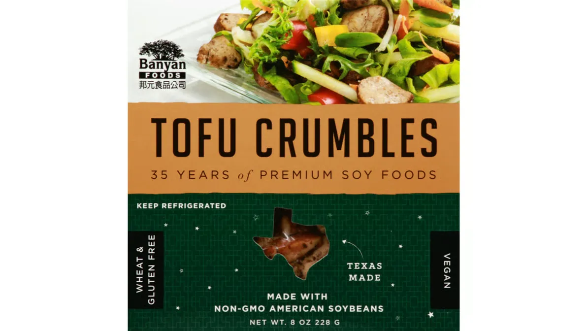 Crumbled firm tofu